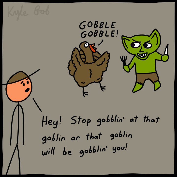 Gobblin' at a Goblin Comic