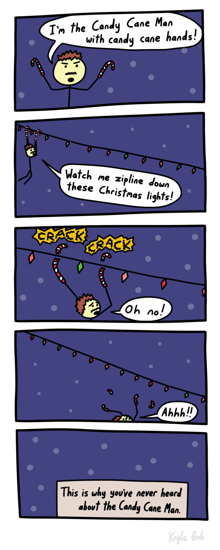 Candy Cane Man Comic