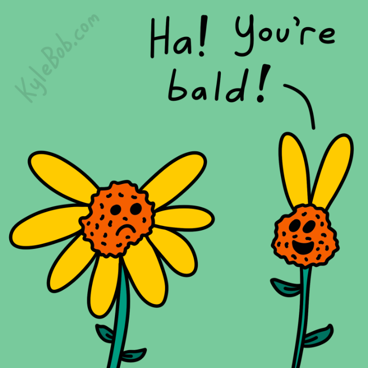 Petal Pattern Baldness Comic