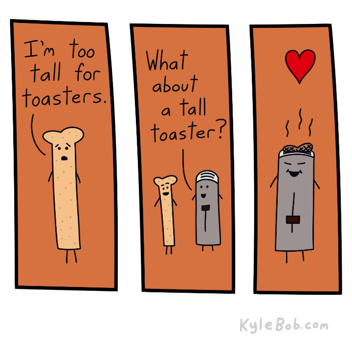 Tall Toast Comic