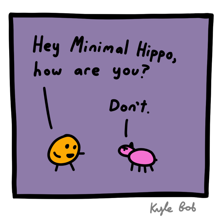 Minimal Hippo Comic