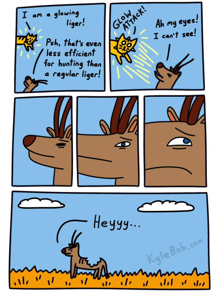 Glowing Liger Comic